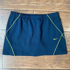 Women’s Nike Navy Blue Yellow Tennis Skirt Small